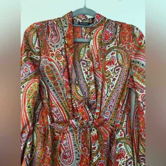 Zara Brand- Perfect dress for every occasion casual to party. Mix color dress. - Picture 2 of 10